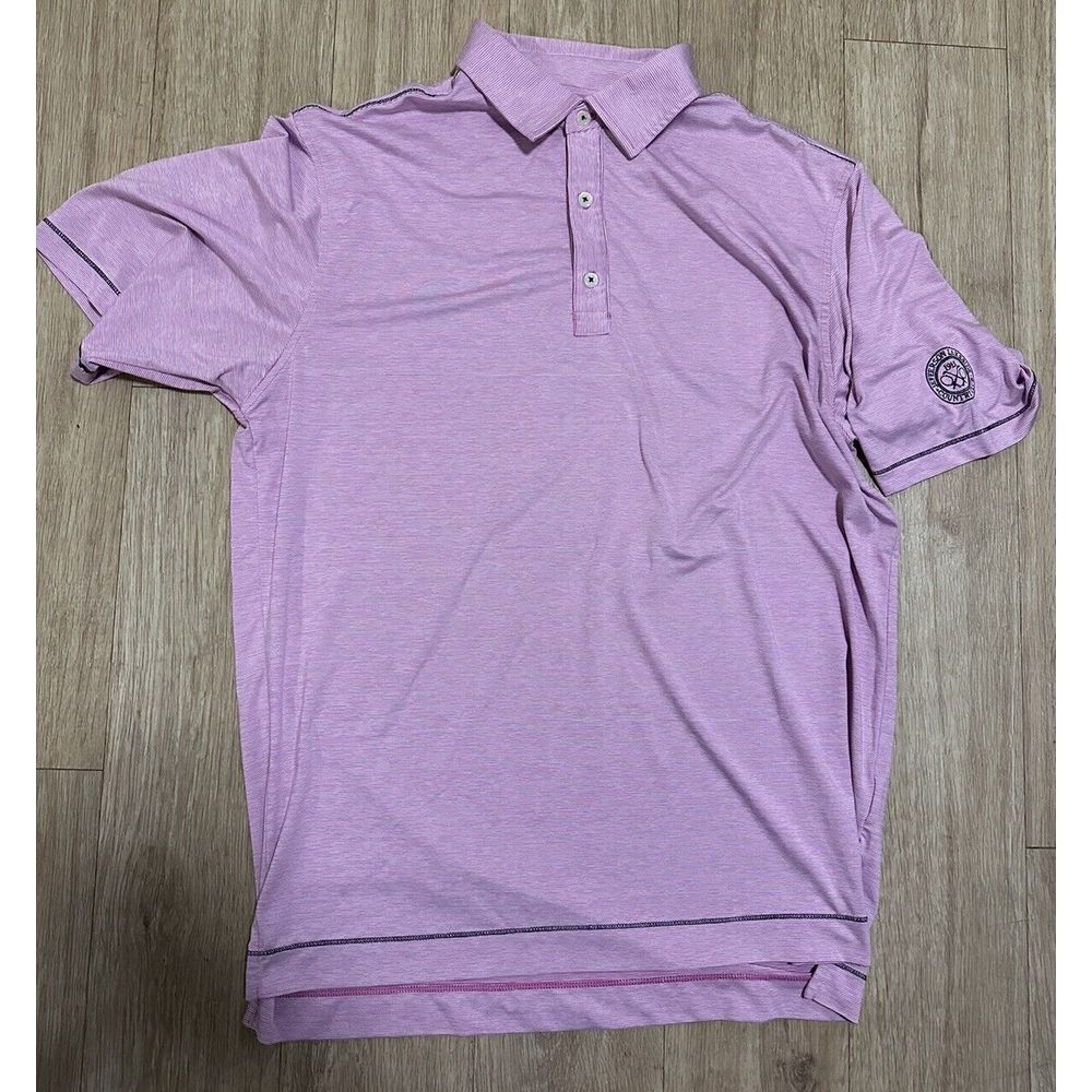 Footjoy Men's Polo Pink Jefferson Lakeside Country Club Size Large